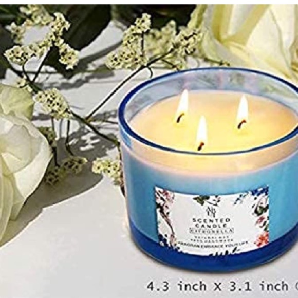 HELLY Scented Candle Citronella Candles Aromatherapy Candles Scented - Picture 2 of 8